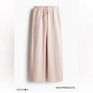 H&M Light Pink Wide Leg Joggers